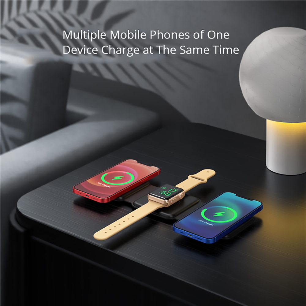 3-in-1 Foldable Magnetic Wireless Charger