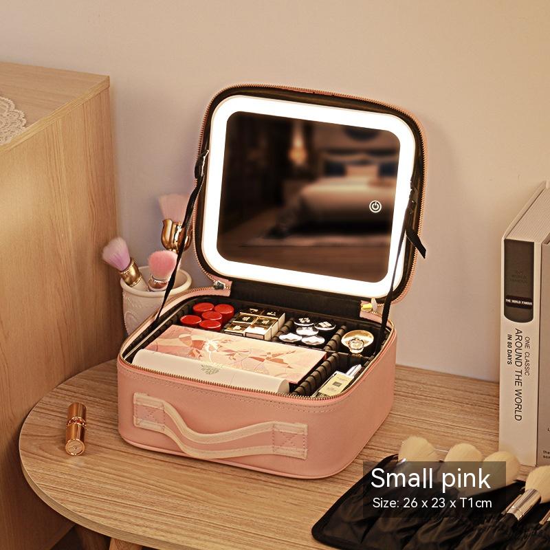 Cosmetic Travel Bag with LED Mirror